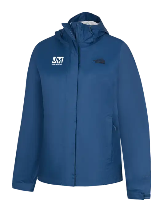 The North Face Womens Navy DryVent Rain Jacket w/Johns Manville Logo