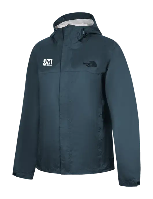 The North Face Navy DryVent Rain Jacket w/Johns Manville Logo