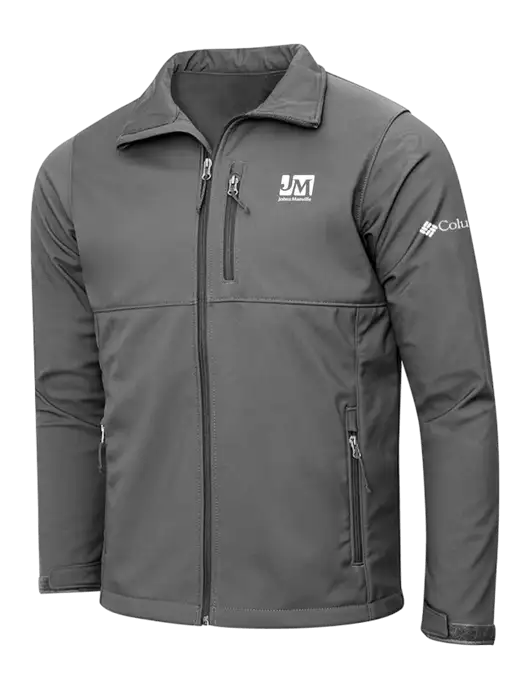 Columbia Medium Grey Ascender Softshell Jacket w/Johns Manville Logo