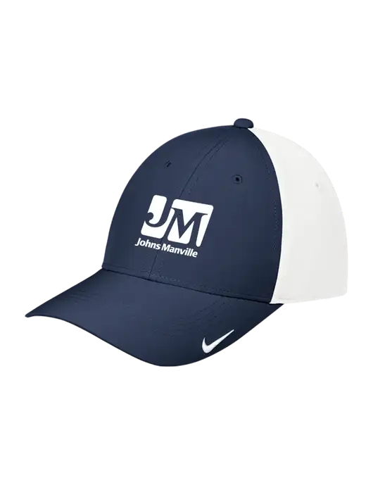 Nike Navy/White Dri-FIT Legacy Cap w/Johns Manville Logo