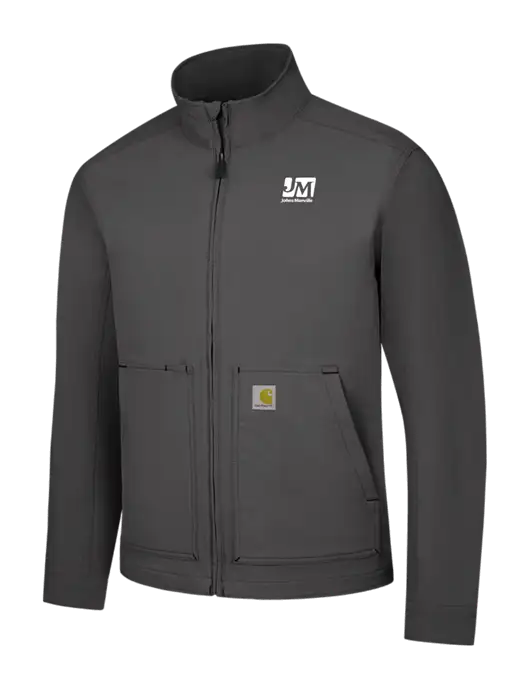 Carhartt Dark Grey Super Dux Soft Shell Jacket w/Johns Manville Logo
