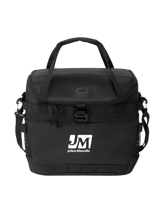 OGIO Black Sprint 24-Pack Cooler w/Johns Manville Logo