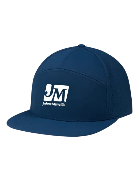 Richardson Light Navy Cannon Cap w/Johns Manville Logo