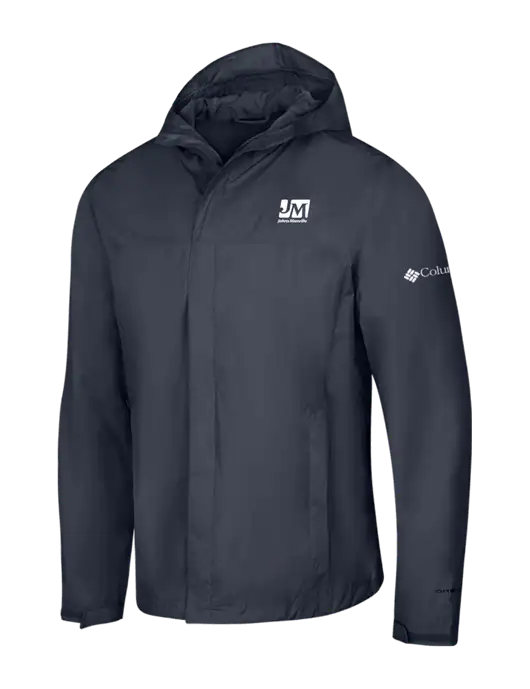 Columbia Navy Watertight II Jacket w/Johns Manville Logo