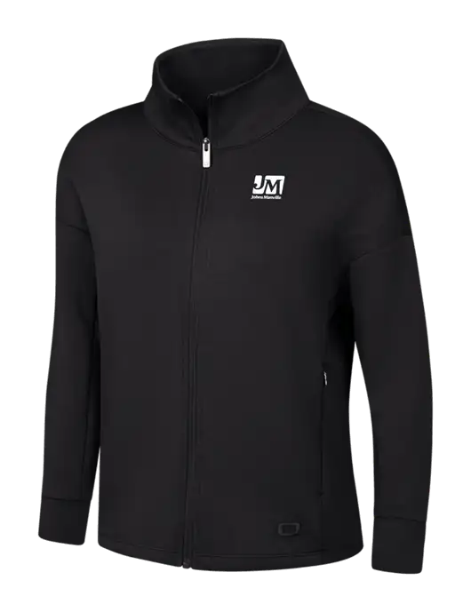 OGIO Womens Black Transcend Full-Zip w/Johns Manville Logo