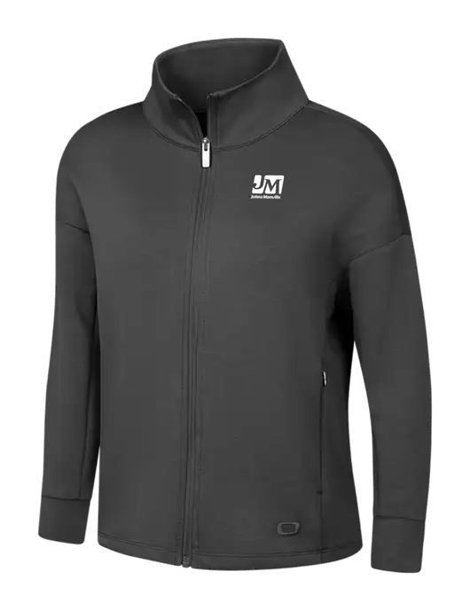 OGIO Womens Dark Grey Transcend Full-Zip w/Johns Manville Logo