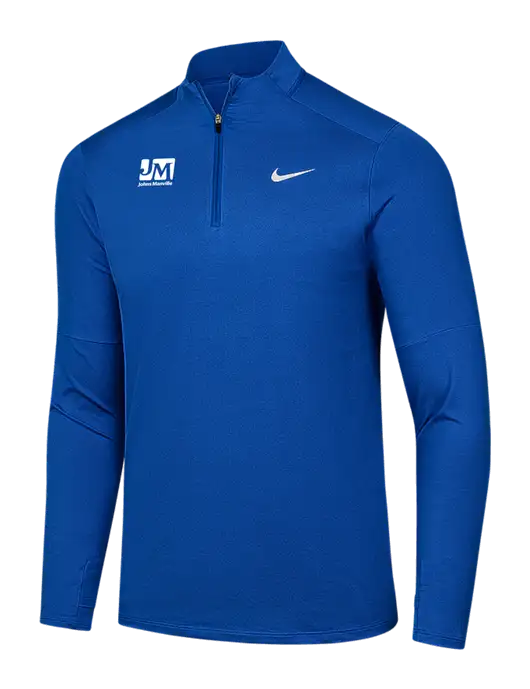 Nike Royal Dri-FIT Element 1/2-Zip Pullover w/Johns Manville Logo