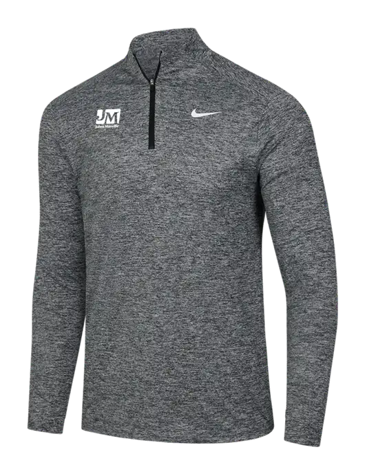 Nike Black Heather Dri-FIT Element 1/2-Zip Pullover w/Johns Manville Logo