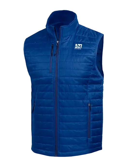 Packable Royal Puffy Vest w/Johns Manville Logo