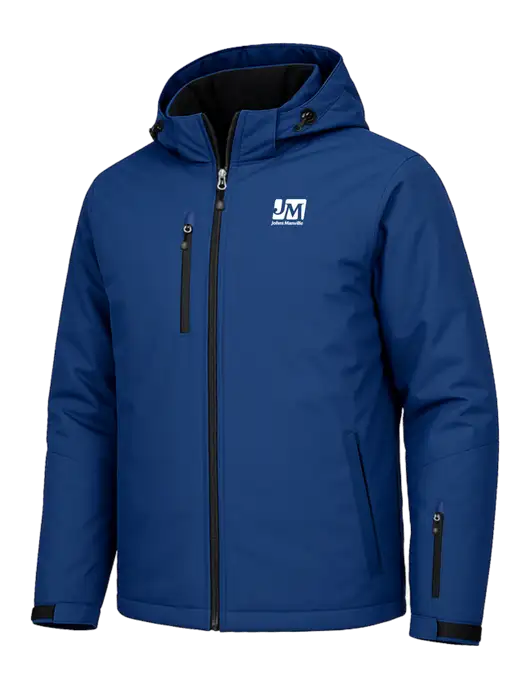 Cold Weather Vortex Royal/ Black Waterproof 3-in-1 Jacket with Detachable Hood w/Johns Manville Logo, Johns Manville Logo