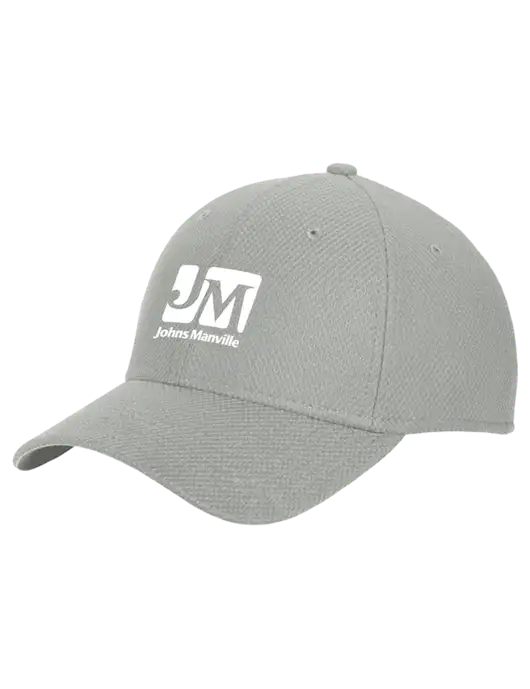 New Era Diamond Era Medium Grey Stretch Cap w/Johns Manville Logo
