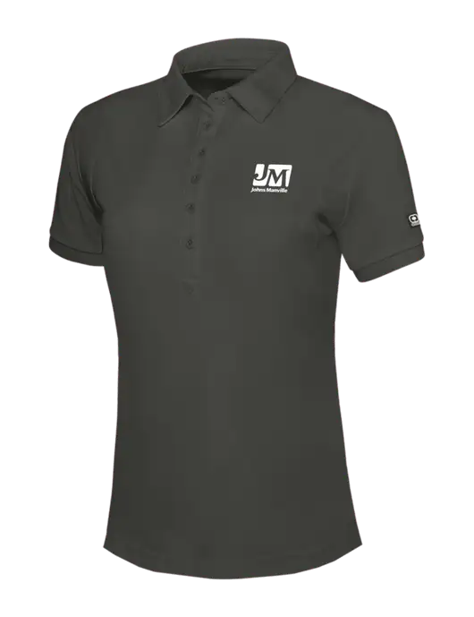 OGIO Womens Dark Grey Jewel Polo w/Johns Manville Logo
