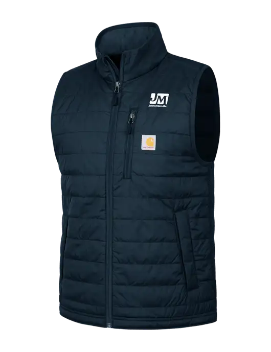Carhartt Dark Navy Gilliam Vest w/Johns Manville Logo