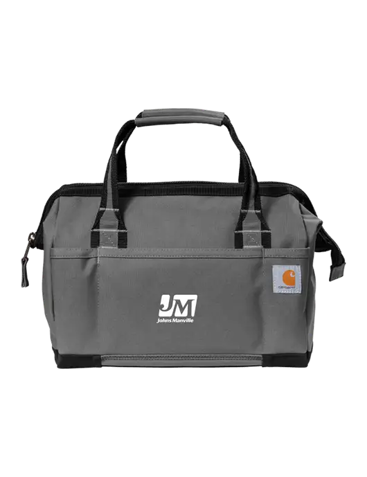 Carhartt Foundry Series 14” Grey Tool Bag w/Johns Manville Logo