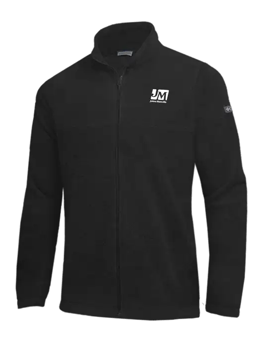 Columbia Black Steens Mountain Fleece 2.0 Full-Zip Jacket w/Johns Manville Logo