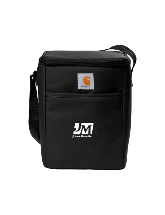Carhartt Black Vertical 12-Can Cooler w/Johns Manville Logo