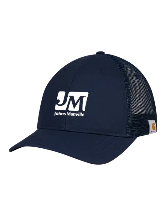 Carhartt Navy Trucker Rugged Pro Series Cap w/Johns Manville Logo