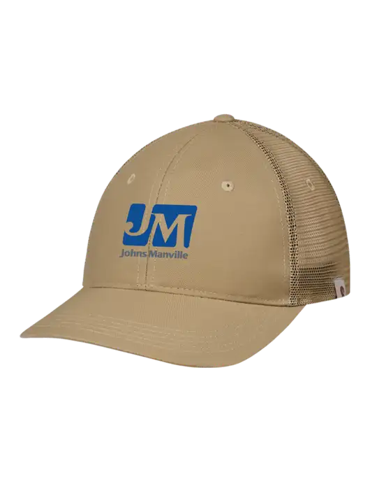 Carhartt Dark Tan Trucker Rugged Pro Series Cap w/Johns Manville Logo
