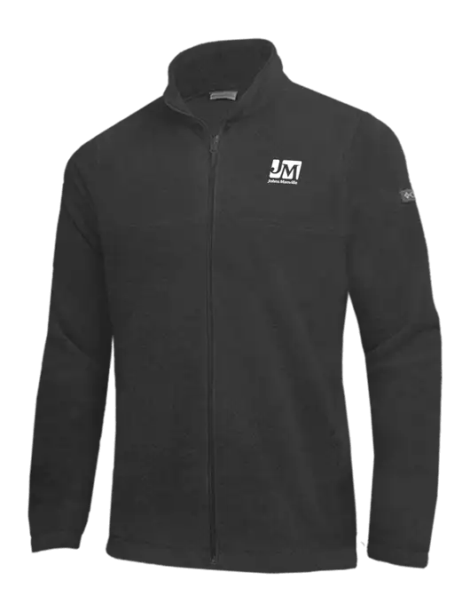 Columbia Charcoal Heather Steens Mountain Fleece 2.0 Full-Zip Jacket w/Johns Manville Logo