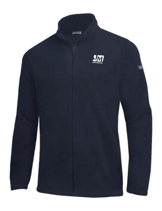 Columbia Navy Steens Mountain Fleece 2.0 Full-Zip Jacket w/Johns Manville Logo