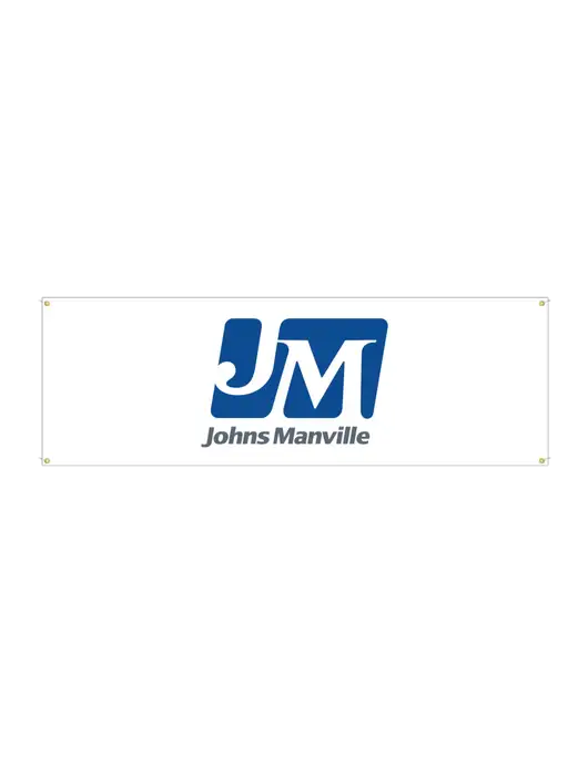 Vinyl Banner 72" x 24"  w/Johns Manville Logo