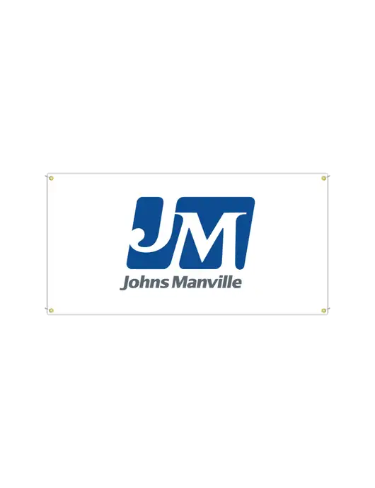 Vinyl Banner 72" x 36"  w/Johns Manville Logo