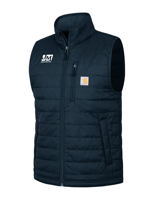 Carhartt Dark Navy Gilliam Vest w/Johns Manville Logo