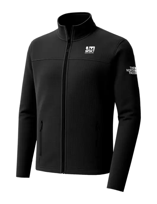 The North Face Aim Full-Zip Black Fleece Jacket w/Johns Manville Logo