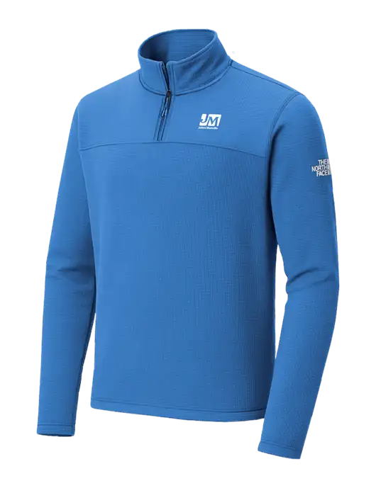 The North Face Aim 1/4-Zip Light Royal Fleece w/Johns Manville Logo