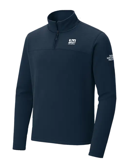 The North Face Aim 1/4-Zip Dark Navy Fleece w/Johns Manville Logo