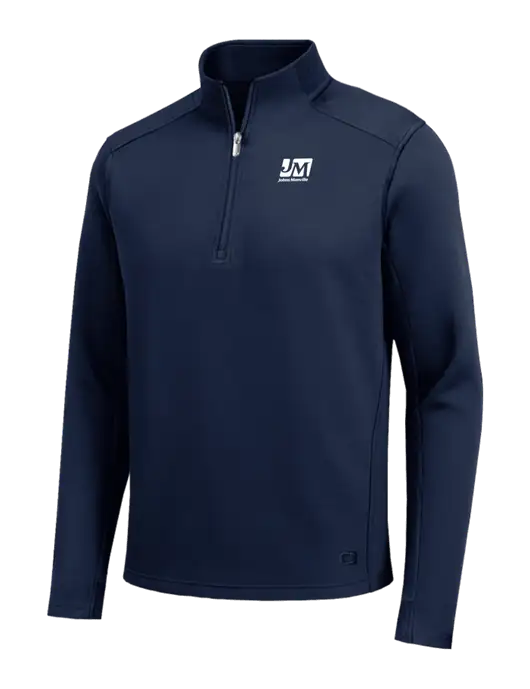 OGIO Transcend Dark Navy 1/4-Zip w/Johns Manville Logo