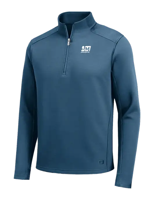 OGIO Transcend Light Navy 1/4-Zip w/Johns Manville Logo