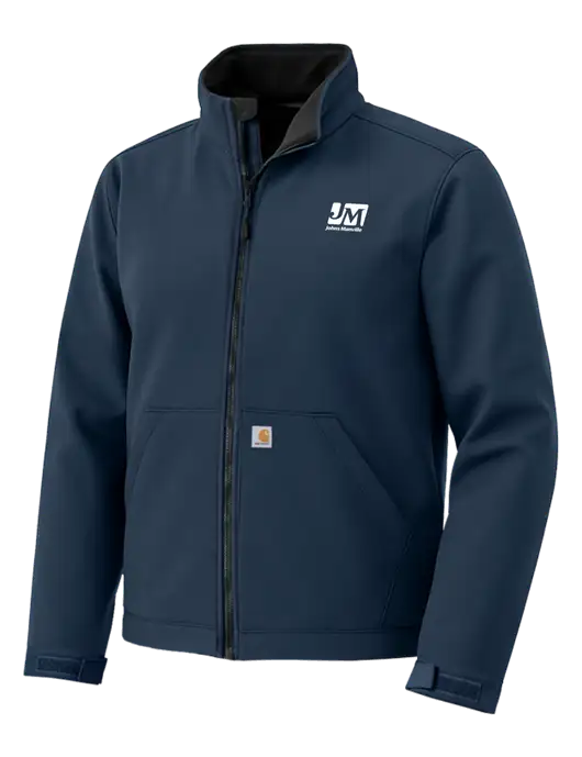Carhartt Rain Defender Dark Navy Soft Shell Jacket w/Johns Manville Logo