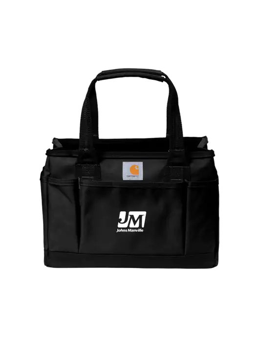 Carhartt Black Utility Tote w/Johns Manville Logo