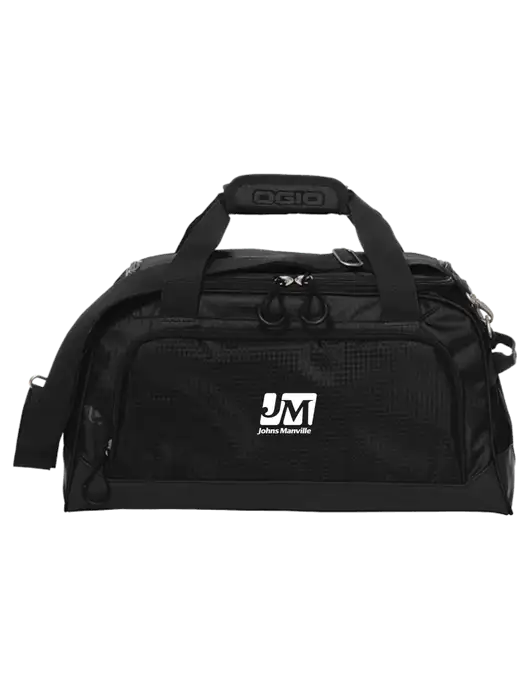 OGIO Breakaway Black Duffel w/Johns Manville Logo