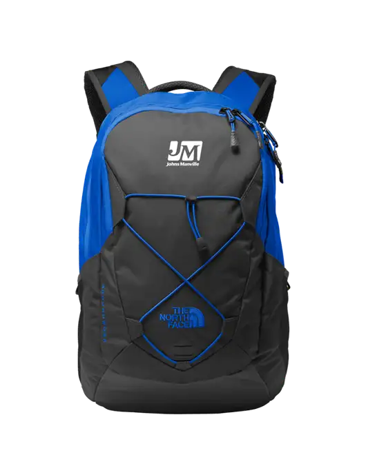 The North Face Charcoal Grey/Royal Groundwork Backpack w/Johns Manville Logo