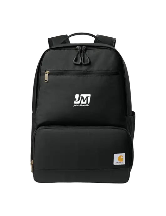 Carhartt Two-Compartment Black Cooler Backpack w/Johns Manville Logo