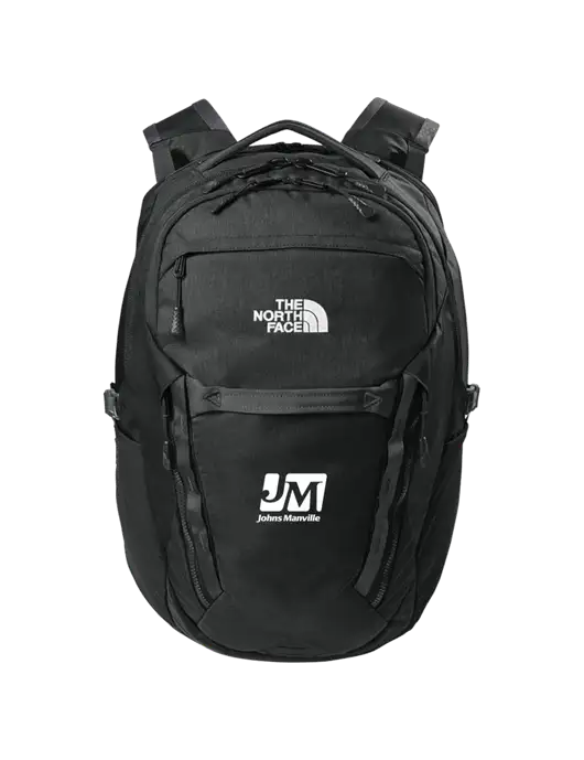 The North Face 31L Royal Arch Black Backpack w/Johns Manville Logo