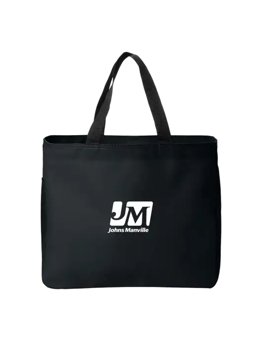 Essential Black Tote w/Johns Manville Logo