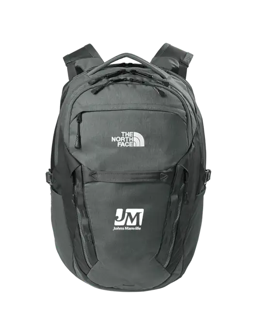 The North Face 31L Royal Arch Dark Medium Grey Backpack w/Johns Manville Logo