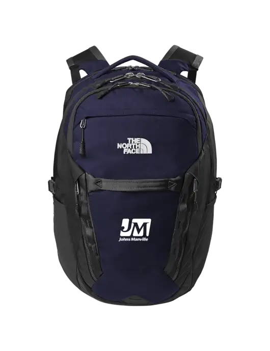 The North Face 31L Royal Arch Navy Backpack w/Johns Manville Logo