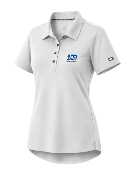 OGIO Womens Envision White Polo w/Johns Manville Logo