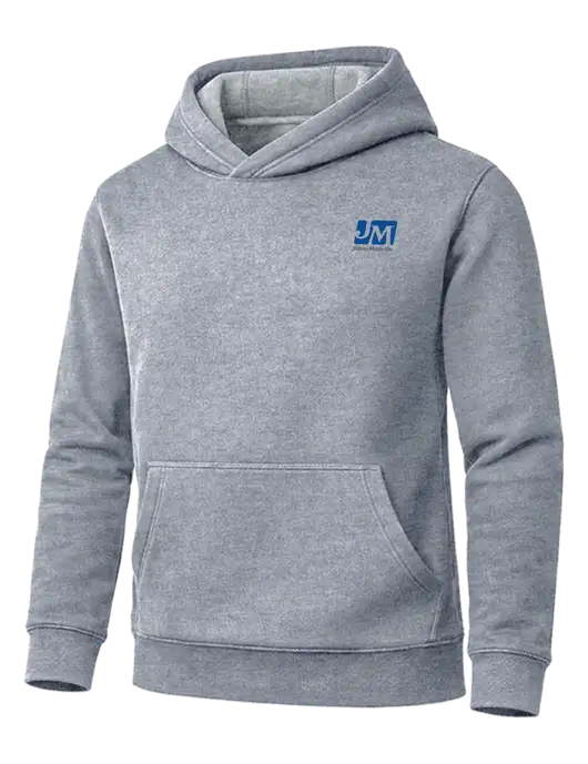 Cornerstone Light Grey Heather Tough Heavyweight Fleece Pullover Hoodie w/Johns Manville Logo