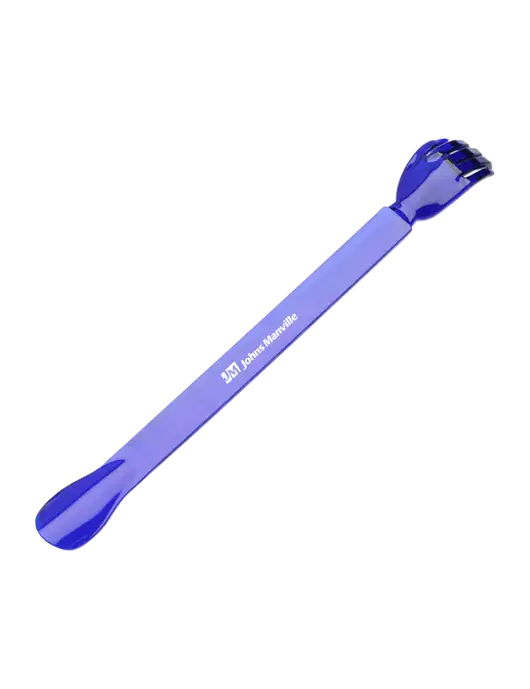 EasyReach Blue Back Scratcher with Shoehorn w/Johns Manville Logo