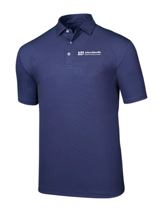 Callaway Birdseye Navy Polo w/Johns Manville Logo w/Tagline