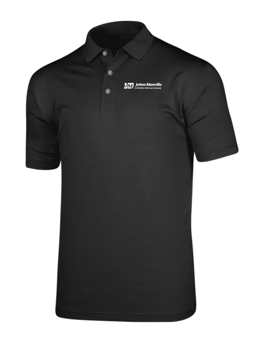 Callaway Vibrant Black Ventilated Polo w/Johns Manville Logo w/Tagline