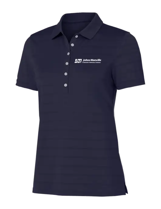 Callaway Womens Navy Ventilated Polo w/Johns Manville Logo w/Tagline
