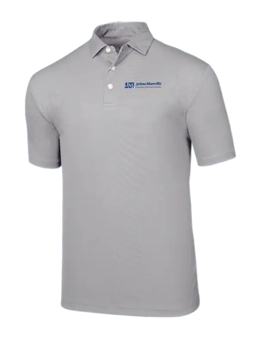 Callaway Birdseye Light Grey Polo w/Johns Manville Logo w/Tagline