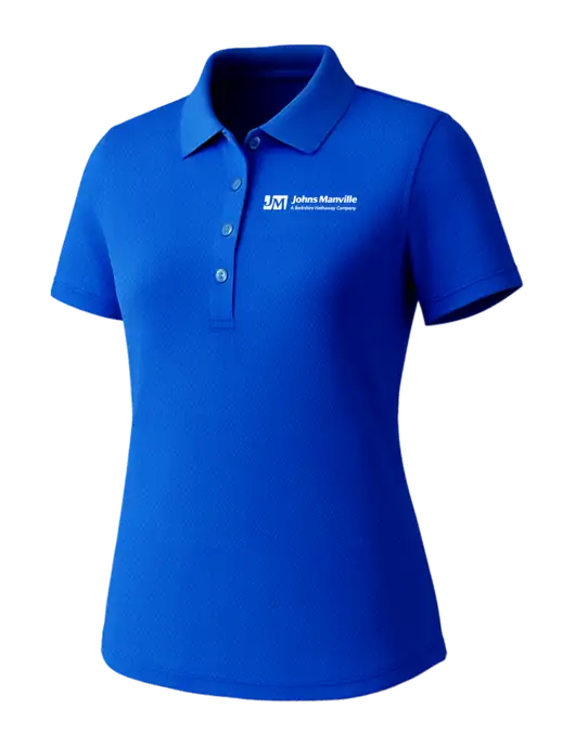 Callaway Womens Core Royal Performance Polo w/Johns Manville Logo w/Tagline