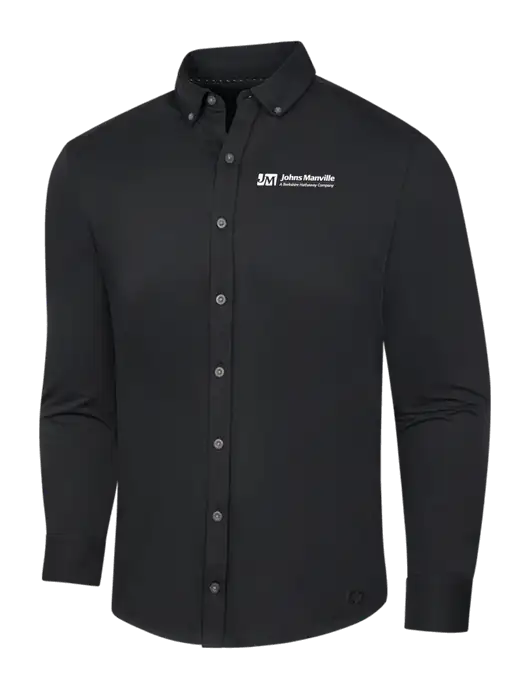 OGIO Blacktop Modern Code Stretch Button-Up Shirt w/Johns Manville Logo w/Tagline